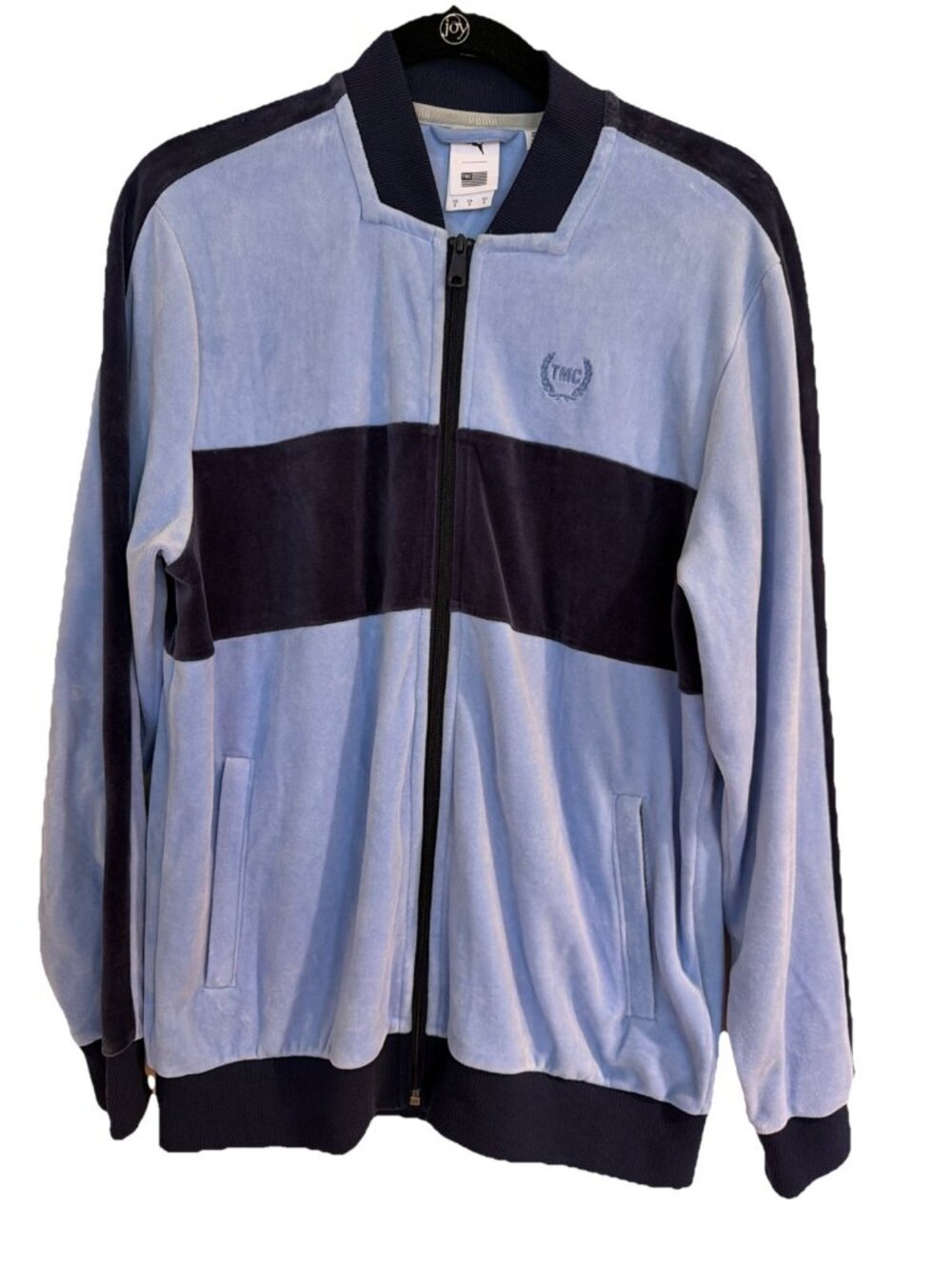 $125 Mens Size S Puma TMC Hussle Velour Colorblock All Star Track Jacket 531218